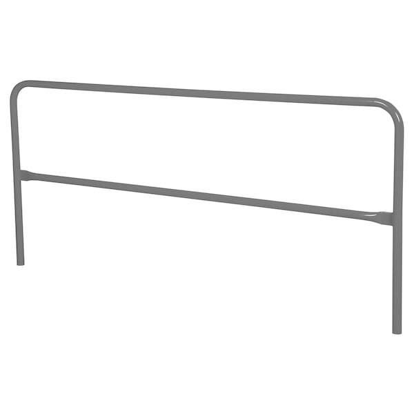 STEEL PIPE SAFETY RAILING 120 IN LENGTH GRAY